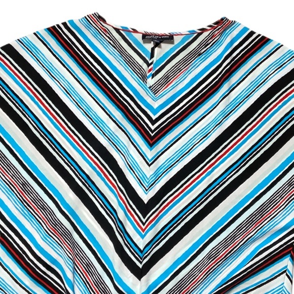 Jones New York Sleeve Blouse Top Front Knot Large - Picture 4 of 9